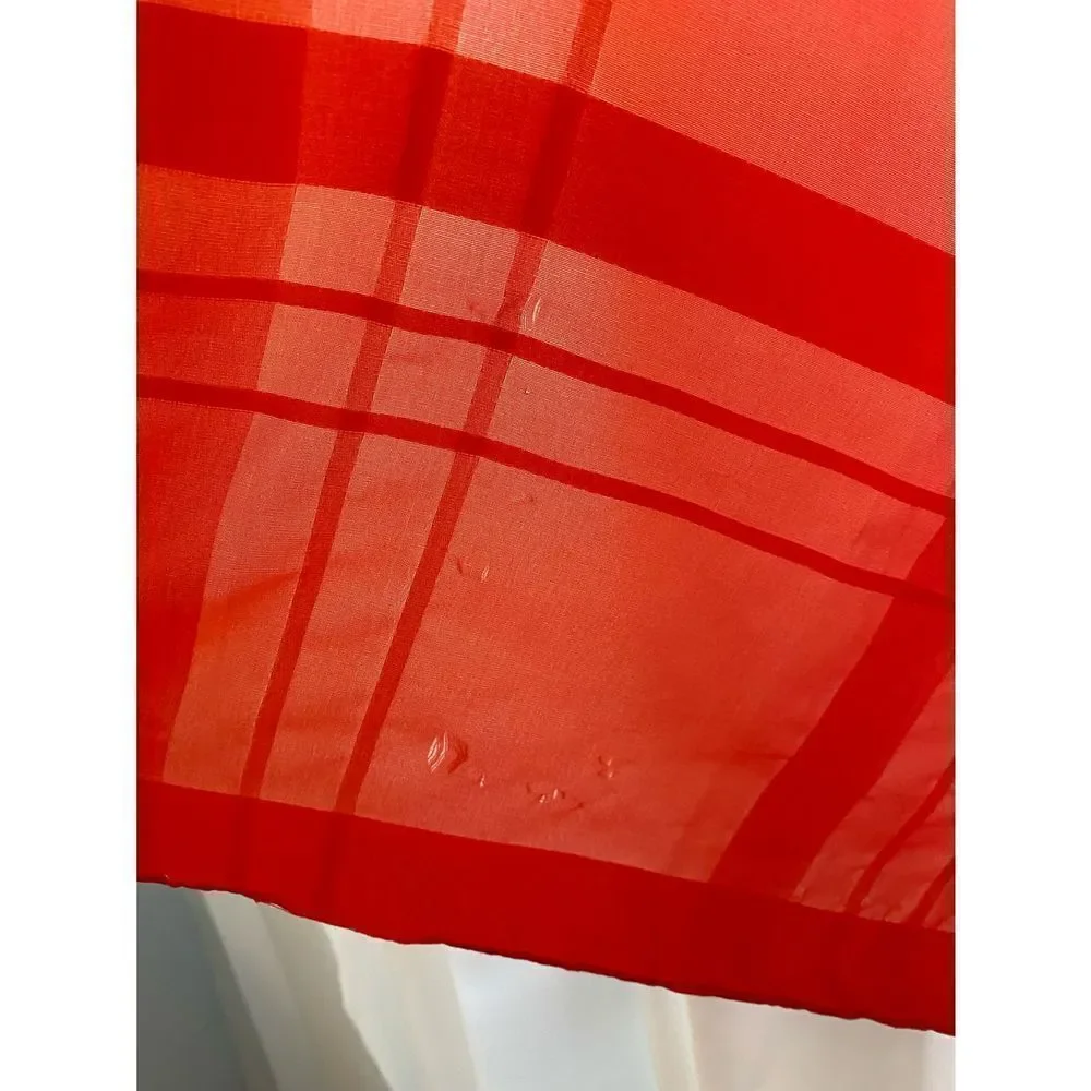 Red Satin Scarf Made in Italy